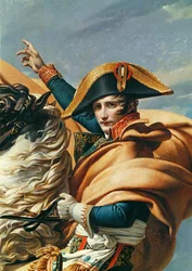 Bonaparte cruzando los Alpes (detalle)